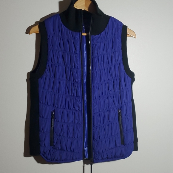 Calvin Klein Performance Vest Puffer Blue - Picture 2 of 10